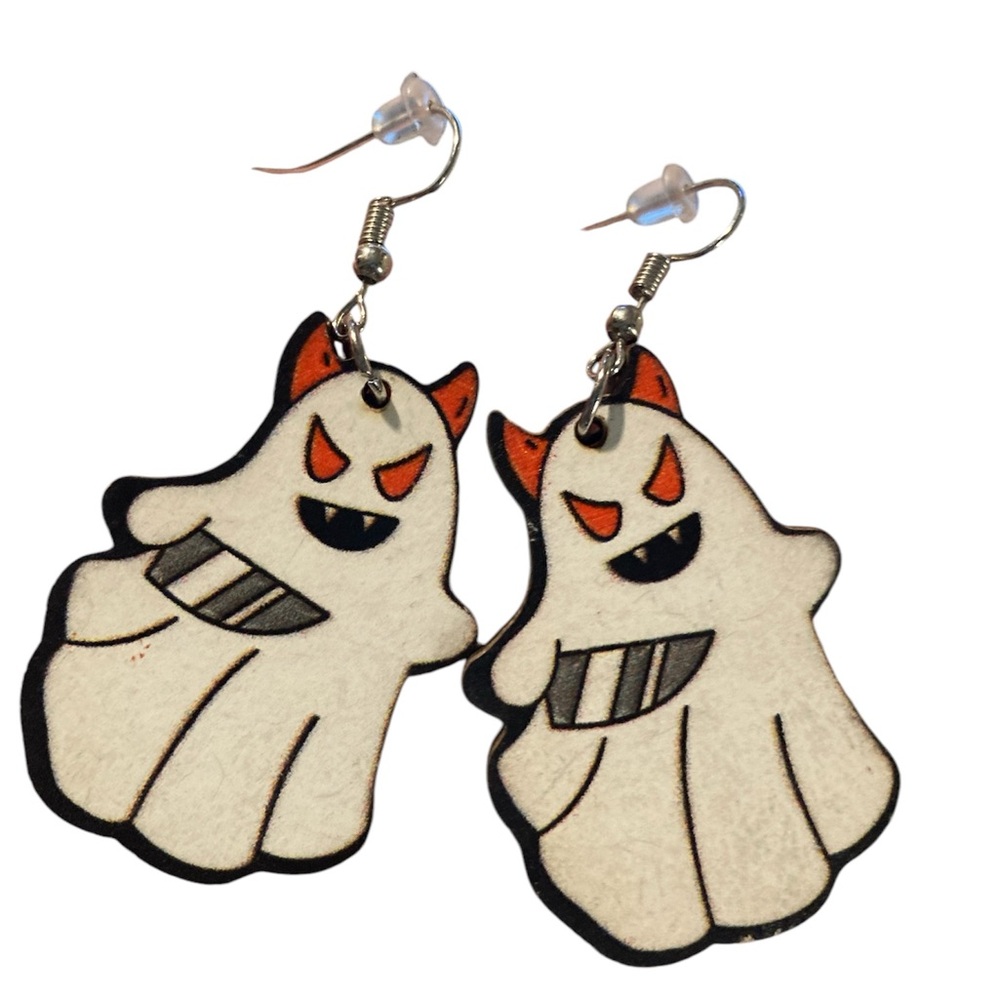 New Devil ghost earrings